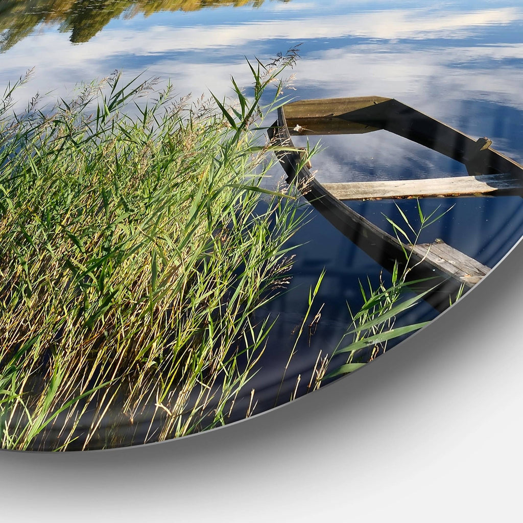 Landscape Large Disc Photographic Print on Metal V711