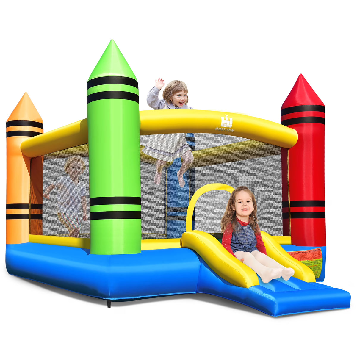 Inflatable Bounce House Jumping Castle with Slide and Ocean Balls A75380