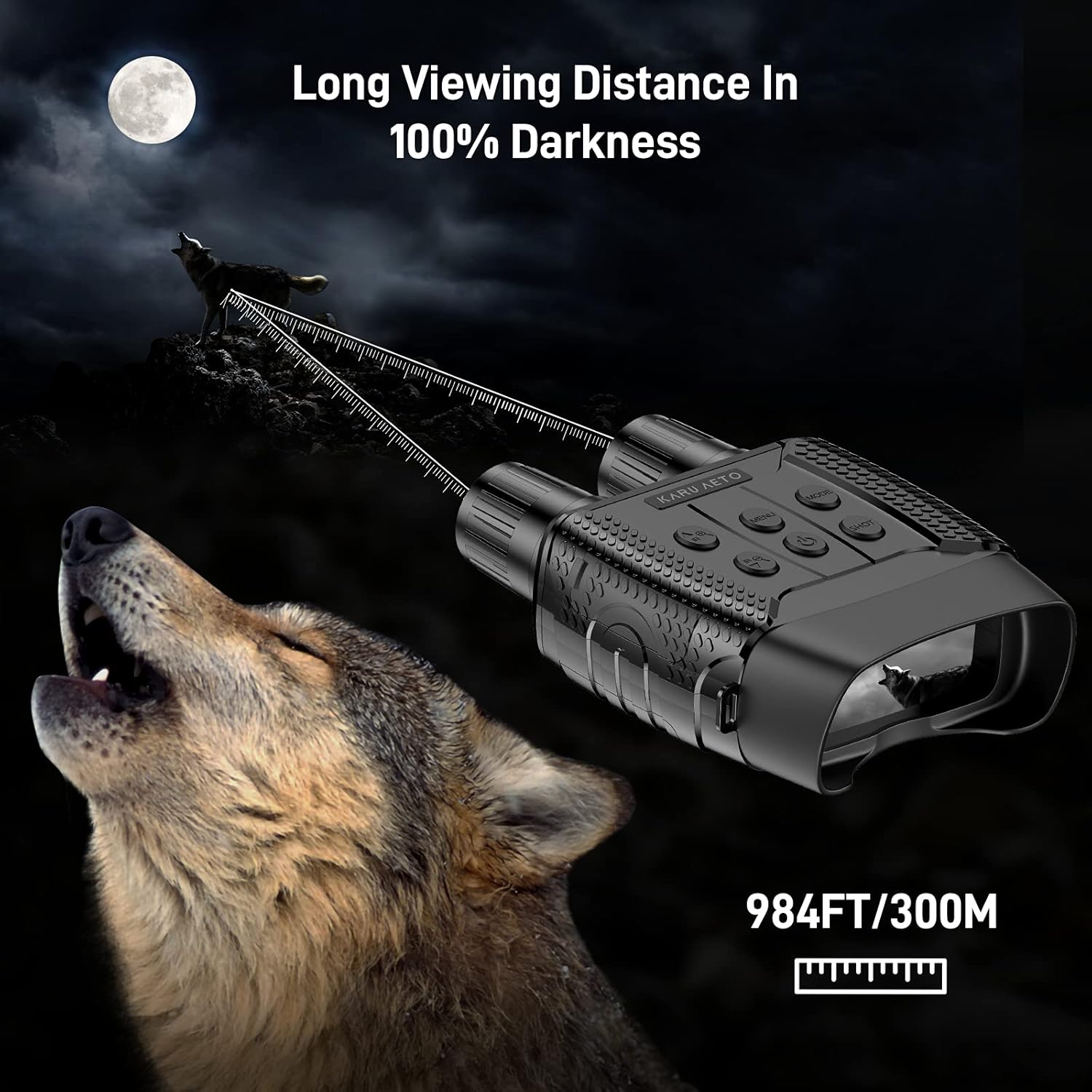 Digital Infrared Night Vision Binoculars with 2.31 TFT LCD and 32G TF Card R79738