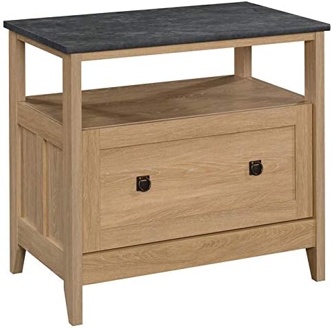 1 Drawer Wooden Lateral File Cabinet in Mystic Oak Y1726