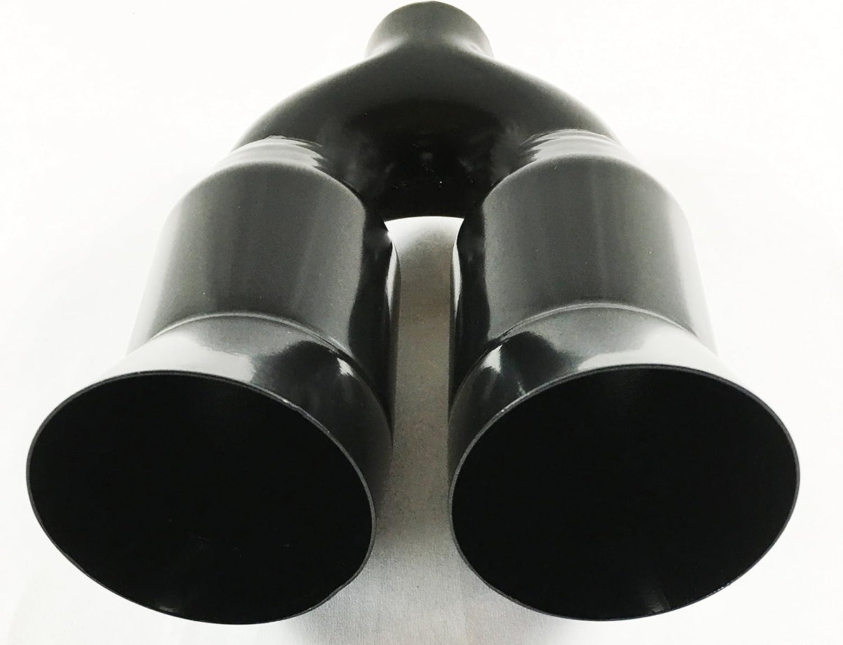Black Stainless Steel Slant Exhaust Tip O335