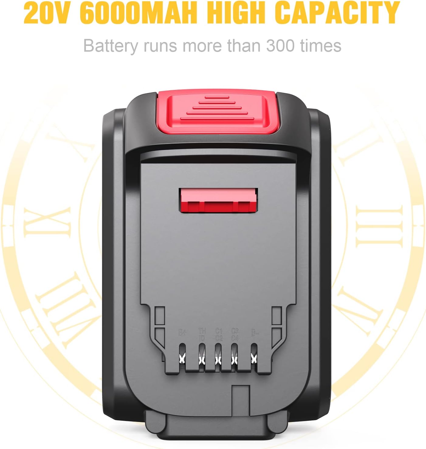 20V 6.0Ah Replacement Battery 2 Pack S89088