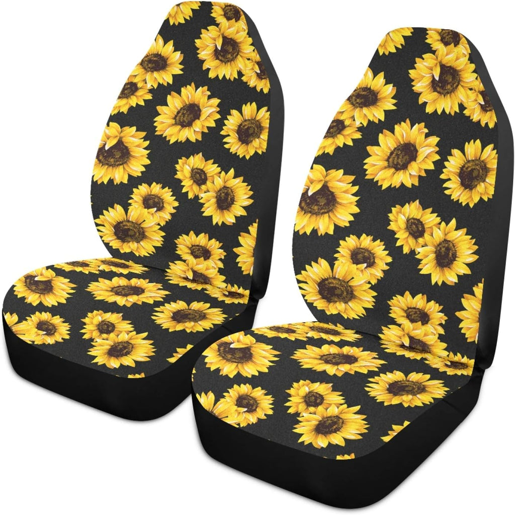 Rose Leopard 2pcs Car Seat Cover F22359