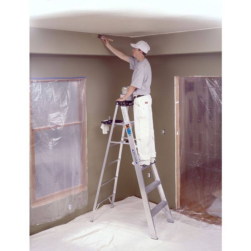 3 ft Aluminum Stepladder, 300 lb Capacity A80761