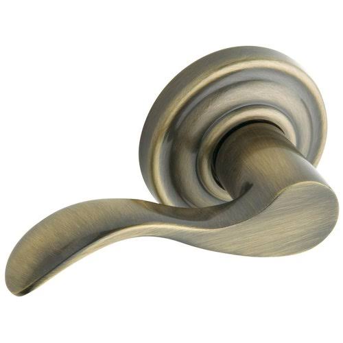 Passage Wave Polished Brass Door Set S381208
