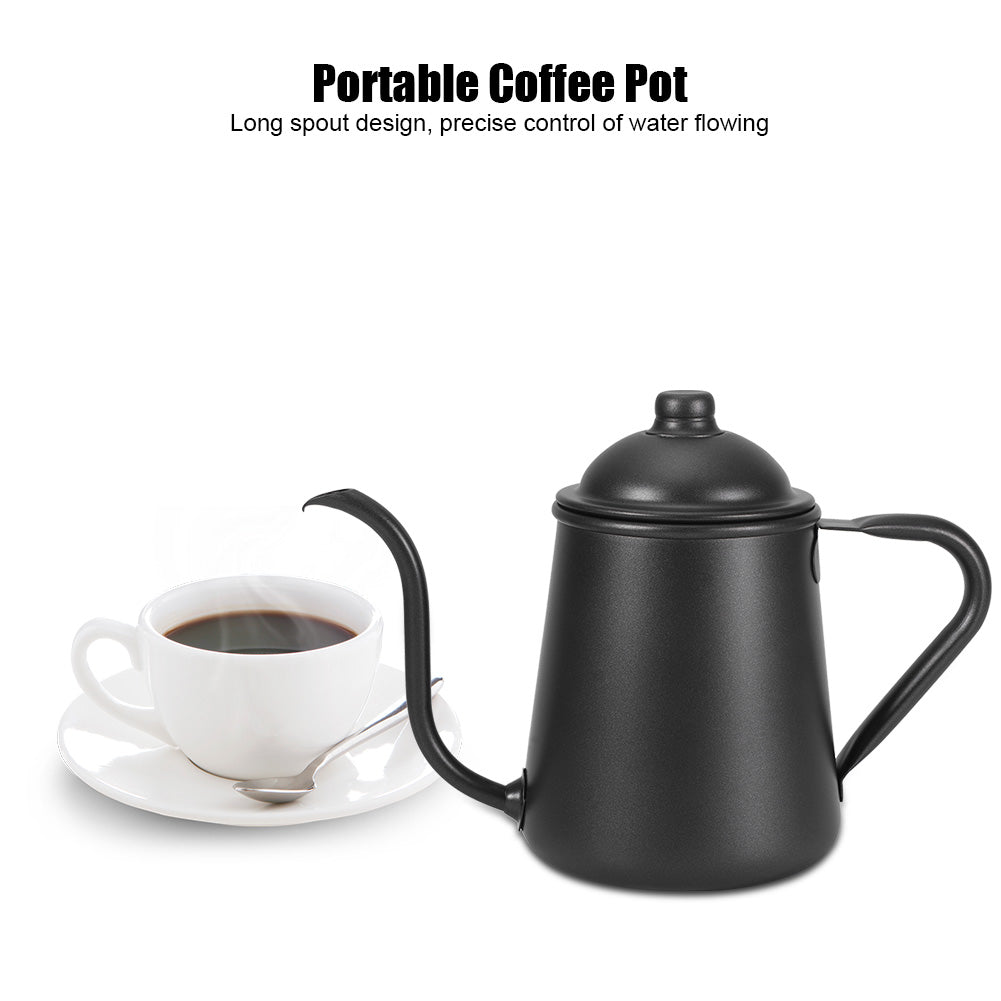 900ml Stainless Steel Black Coffee Pot A510769