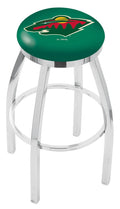 Chrome Swivel Bar Stool with Accent Ring A7234