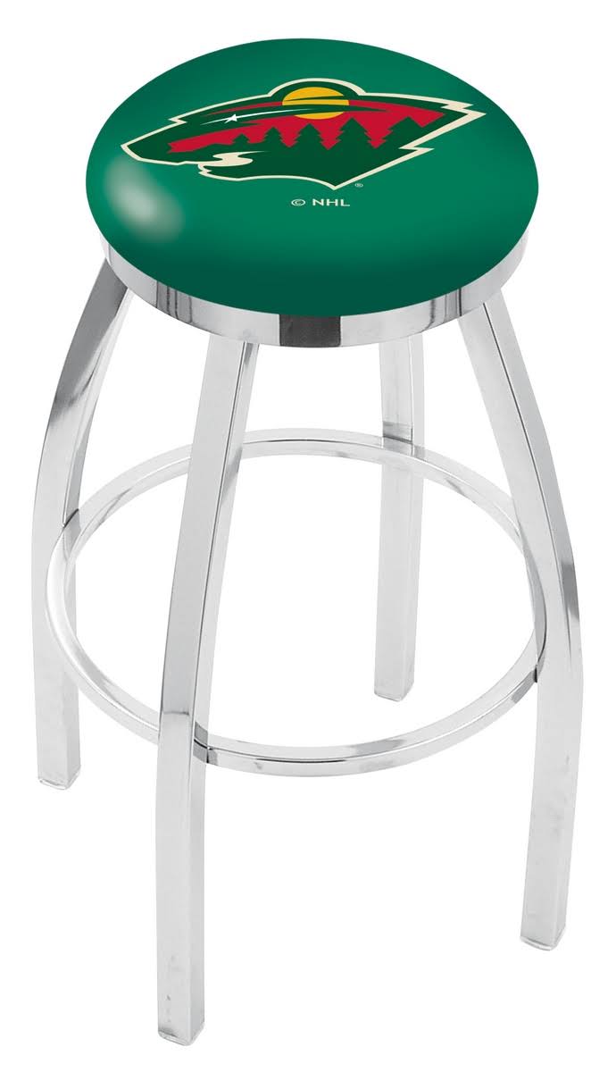 Chrome Swivel Bar Stool with Accent Ring A7234
