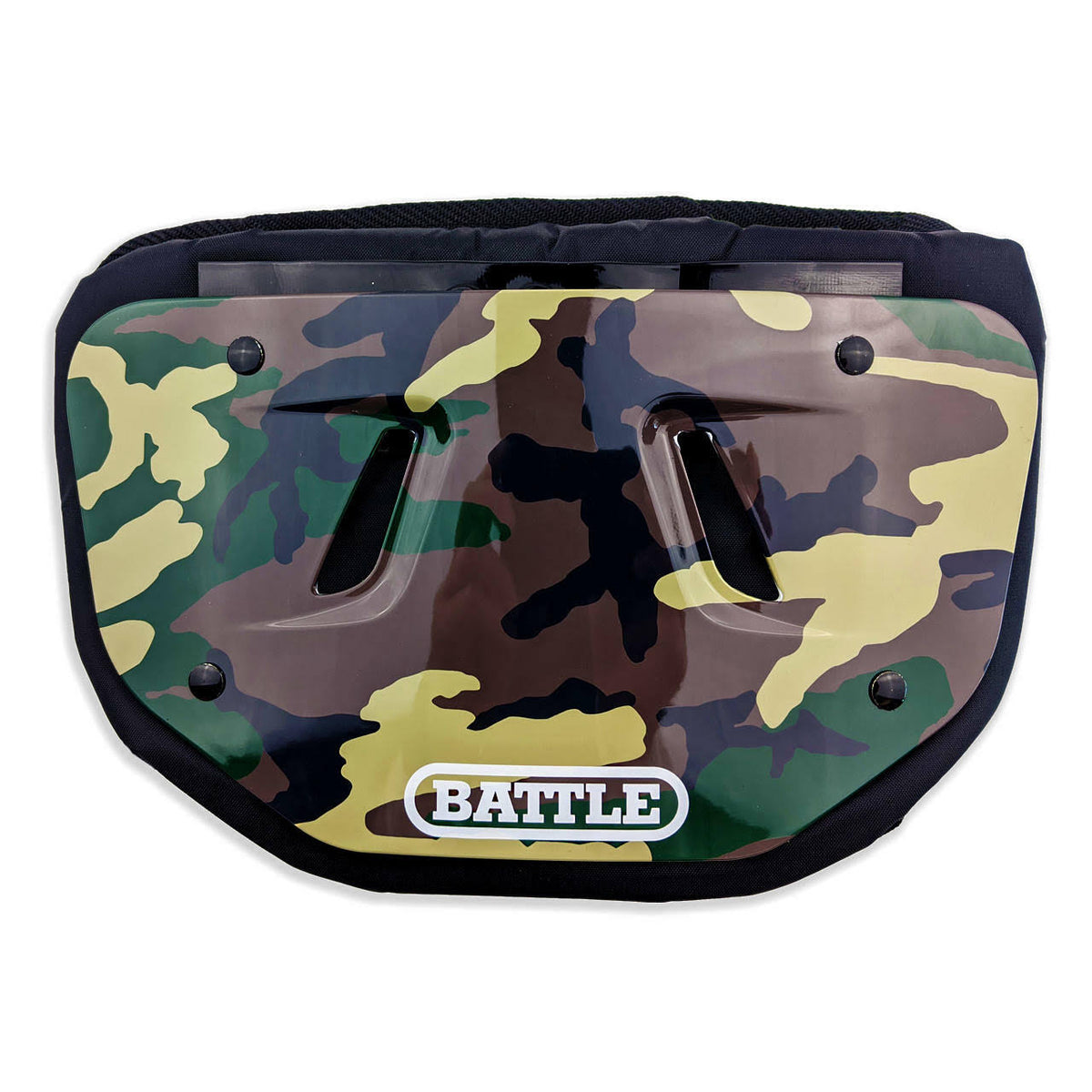 Chrome Green Camo Football Back Plate H294