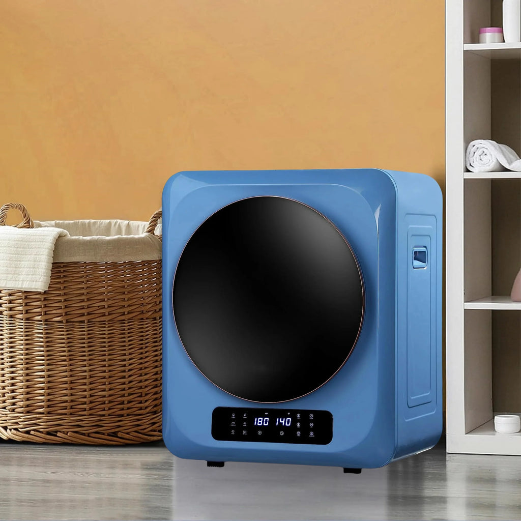 Compact Electric Dryer with Stainless Steel Drum Blue Q388680