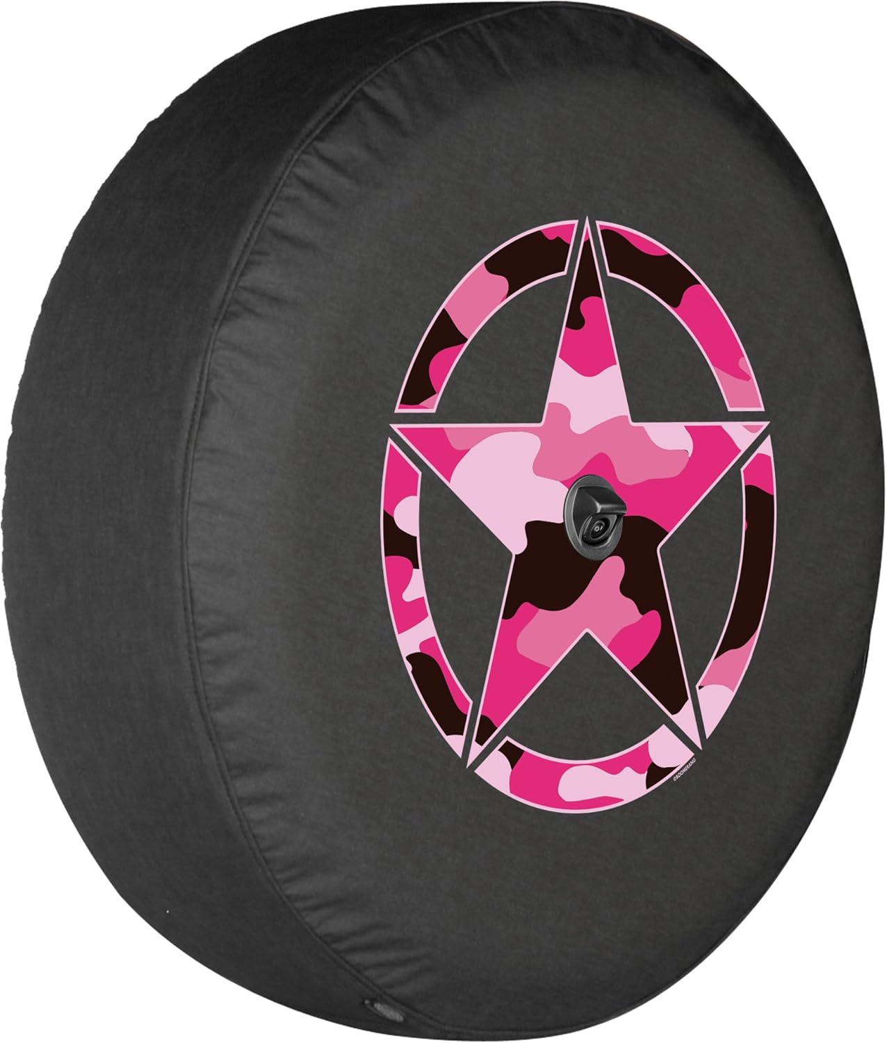 Camo Star Pink Print 32" Soft Tire Cover for Jeep Wrangler JL with Back-up Camera Pack of 2 M263487