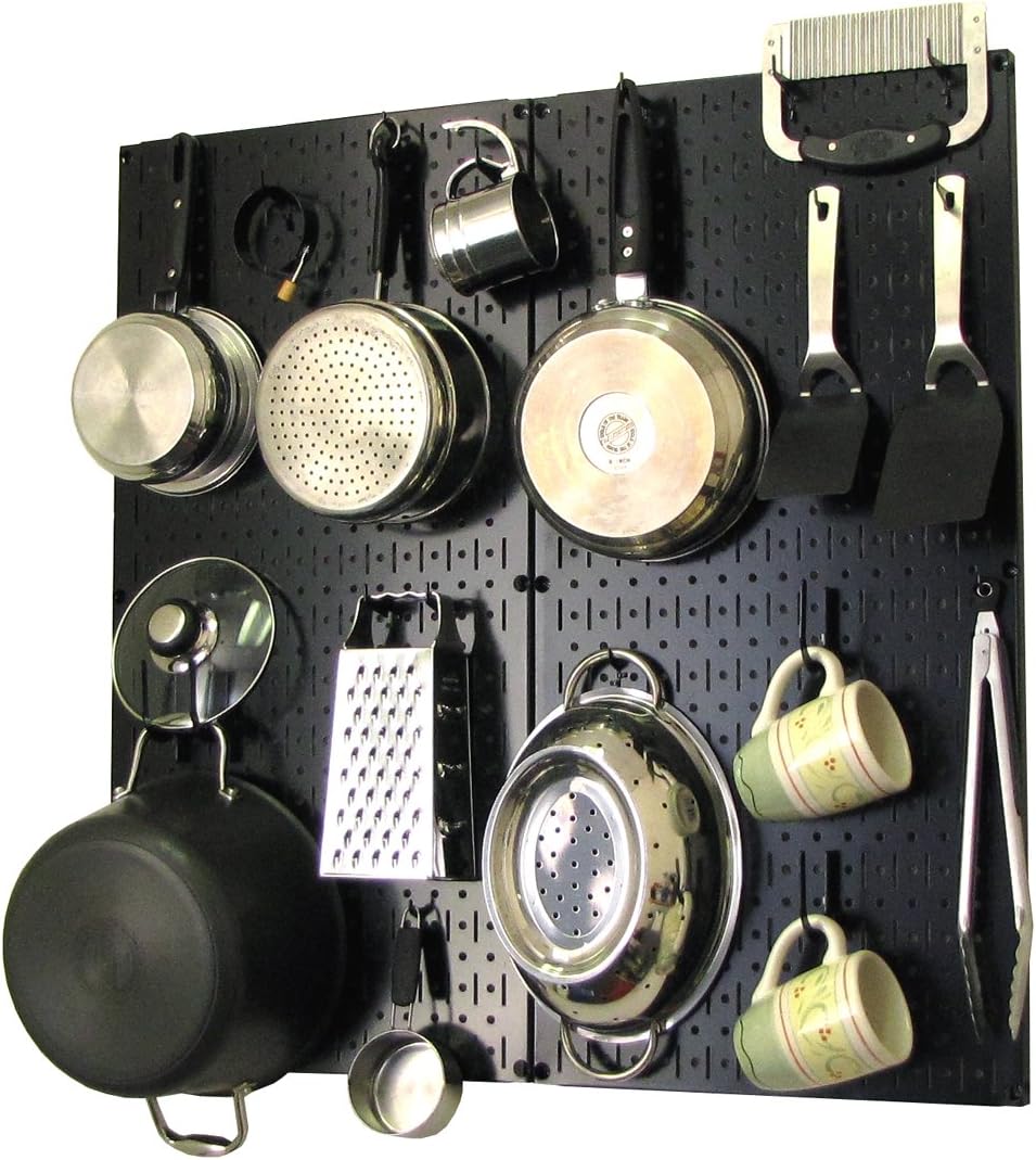 White Pegboard Storage and Organization Kit with Accessories Pack of 2 D8736