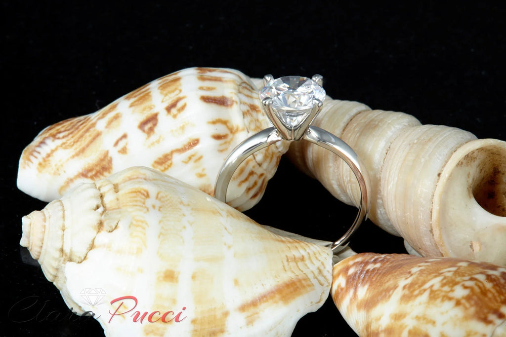 14K White Gold Solitaire Engagement Ring S19980