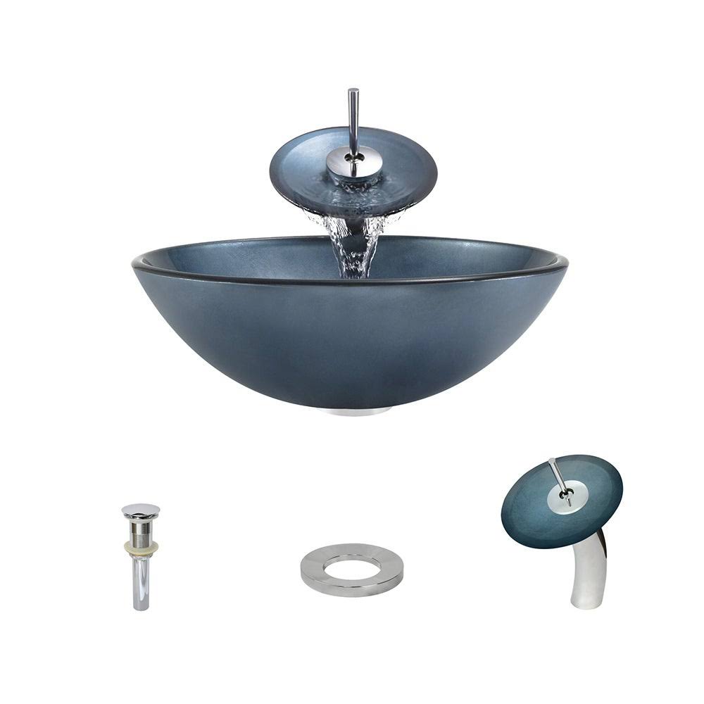 Chrome Vessel Faucet Ensemble S1036