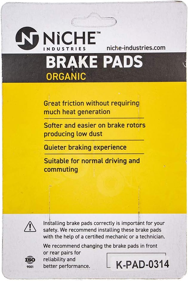 Brake and Parking Pad Set, Organic, Pack of 2 D50744