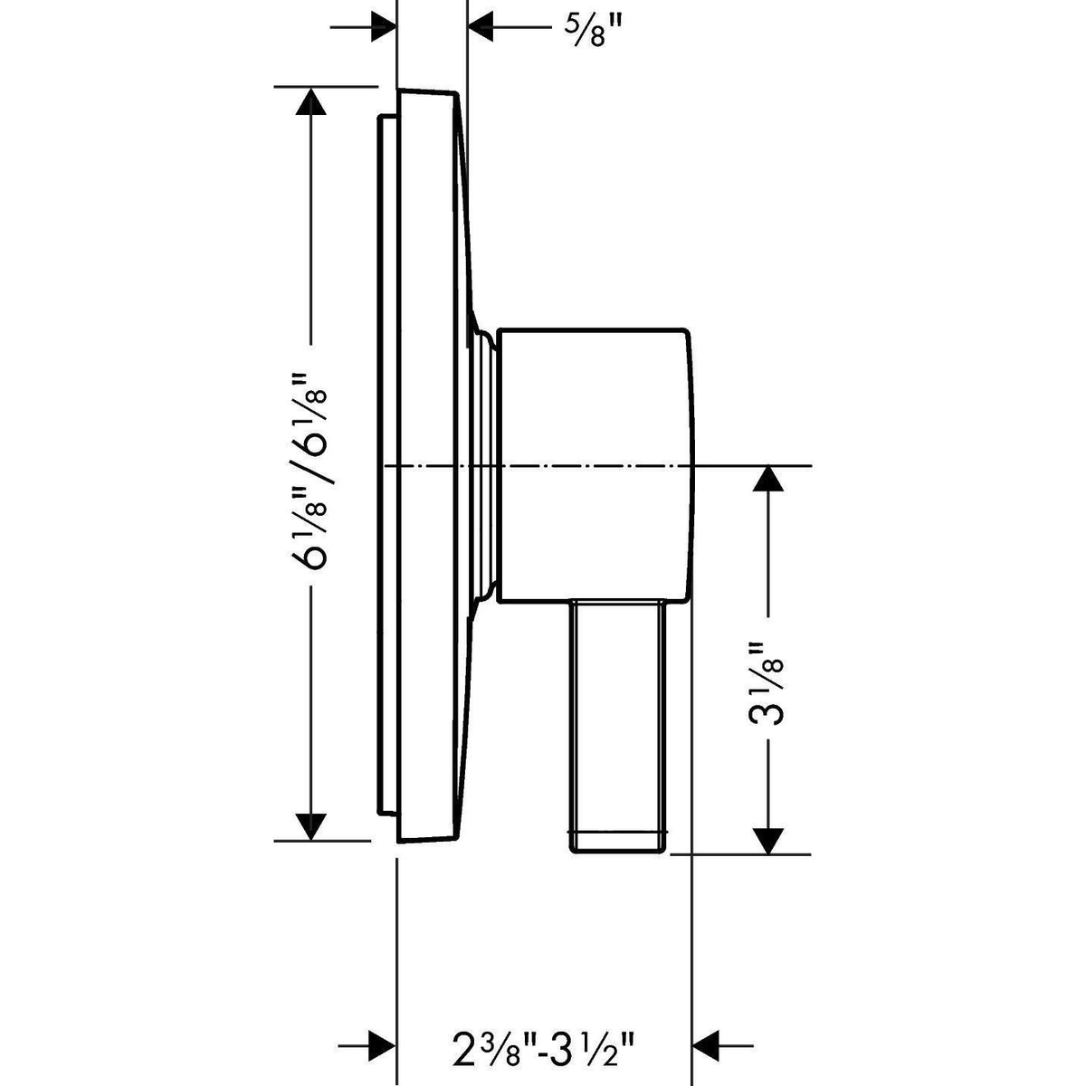 Brushed Nickel Pressure Balance Trim F369