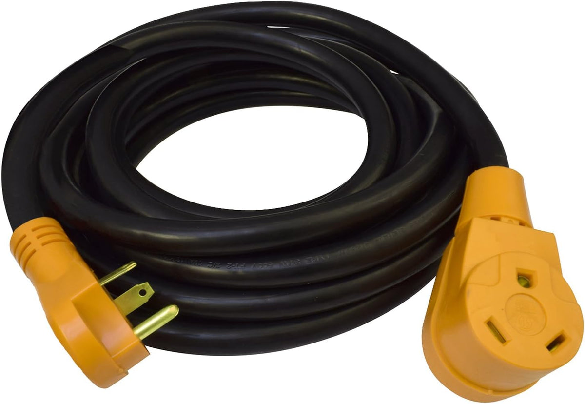 30 Amp Heavy Duty Power Extension Cord 50 Feet Orange Pack of 2 O451145