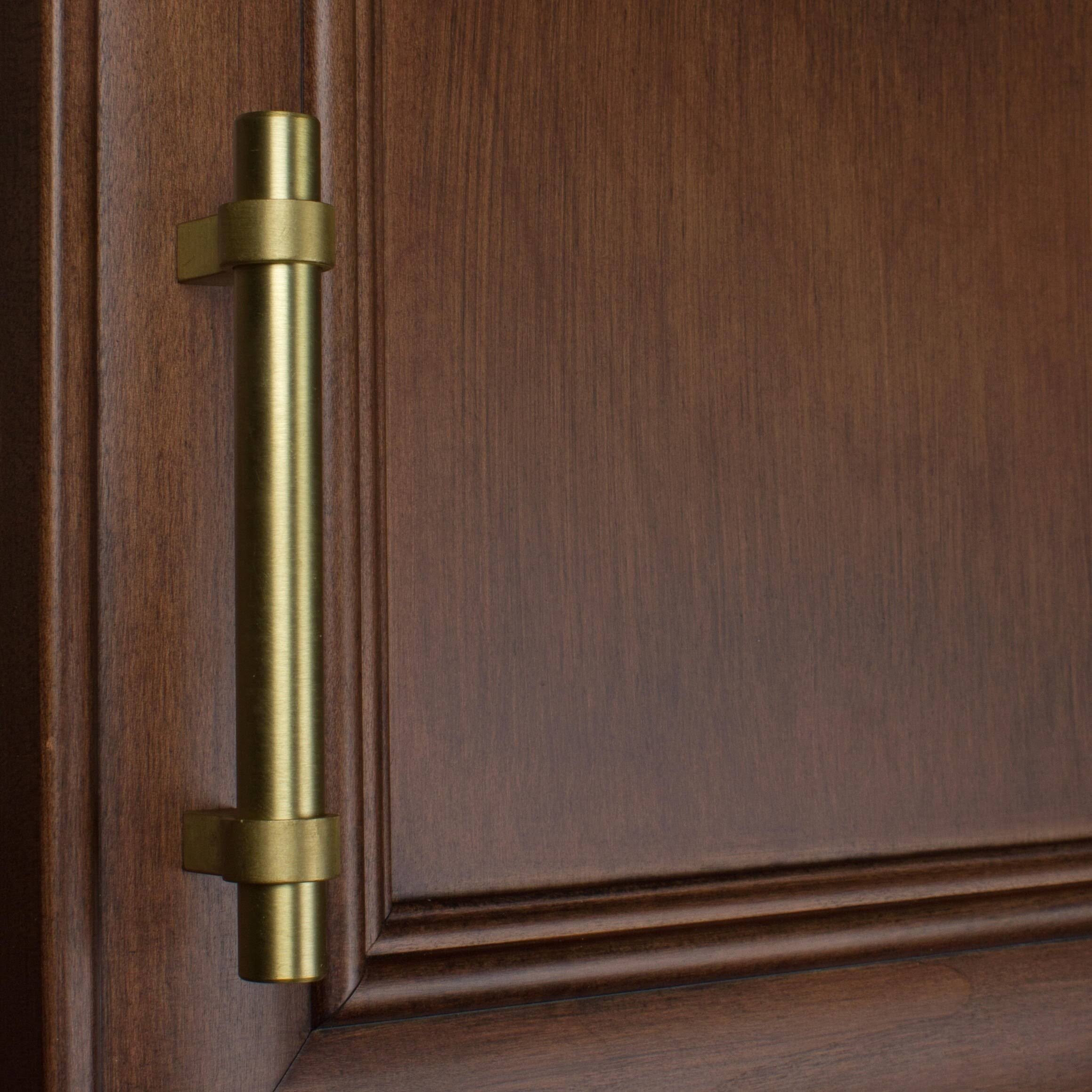 3.75-Inch Solid Oil Satin Gold Euro Bar Pulls (Pack of 25) A530346