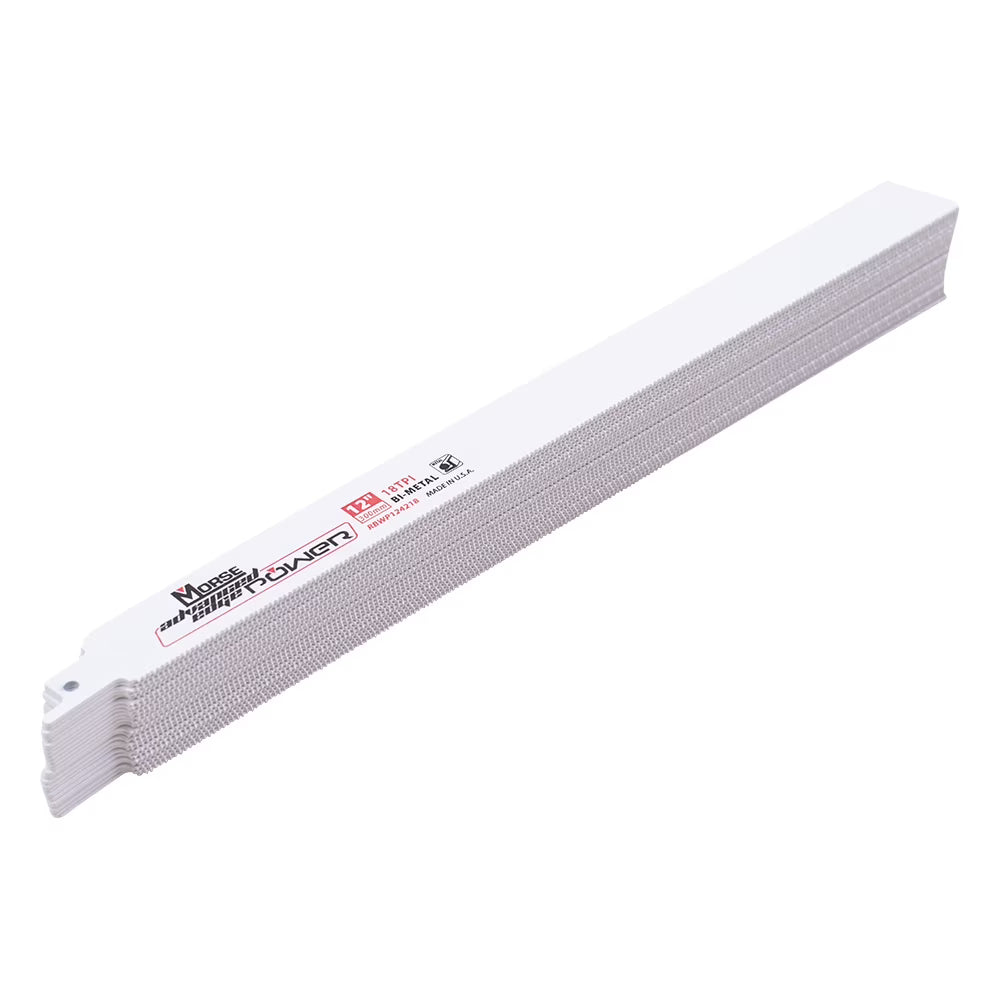12" X 1" .042" 18 TPI 25 Pack Cobalt Reciprocating Saw Blade C6179