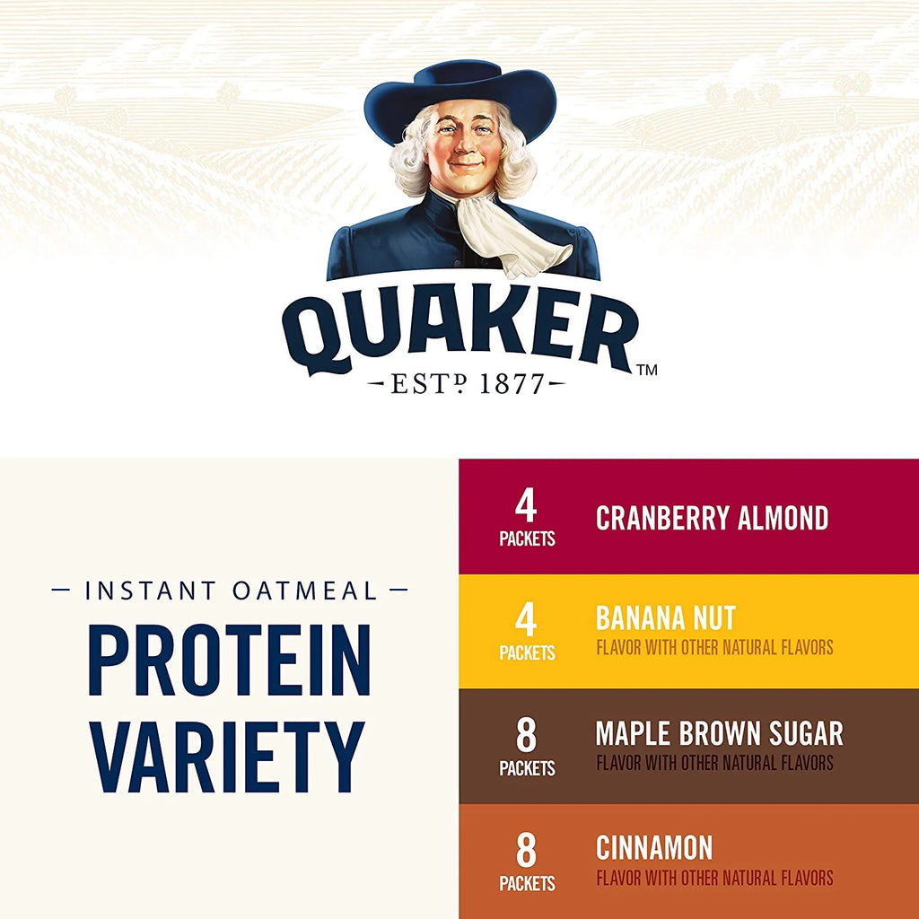 Protein Variety Pack Instant Oatmeal, 24 Packets O67115