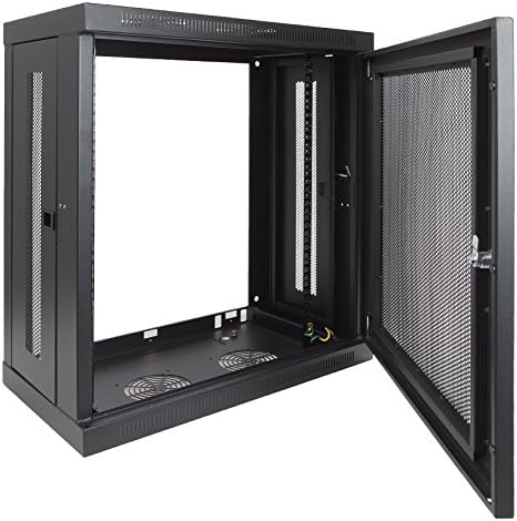 12U Wall Mount Rack 13 Inch Deep Black P263414