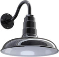 Green Steel Dome Gooseneck Barn Light K86855