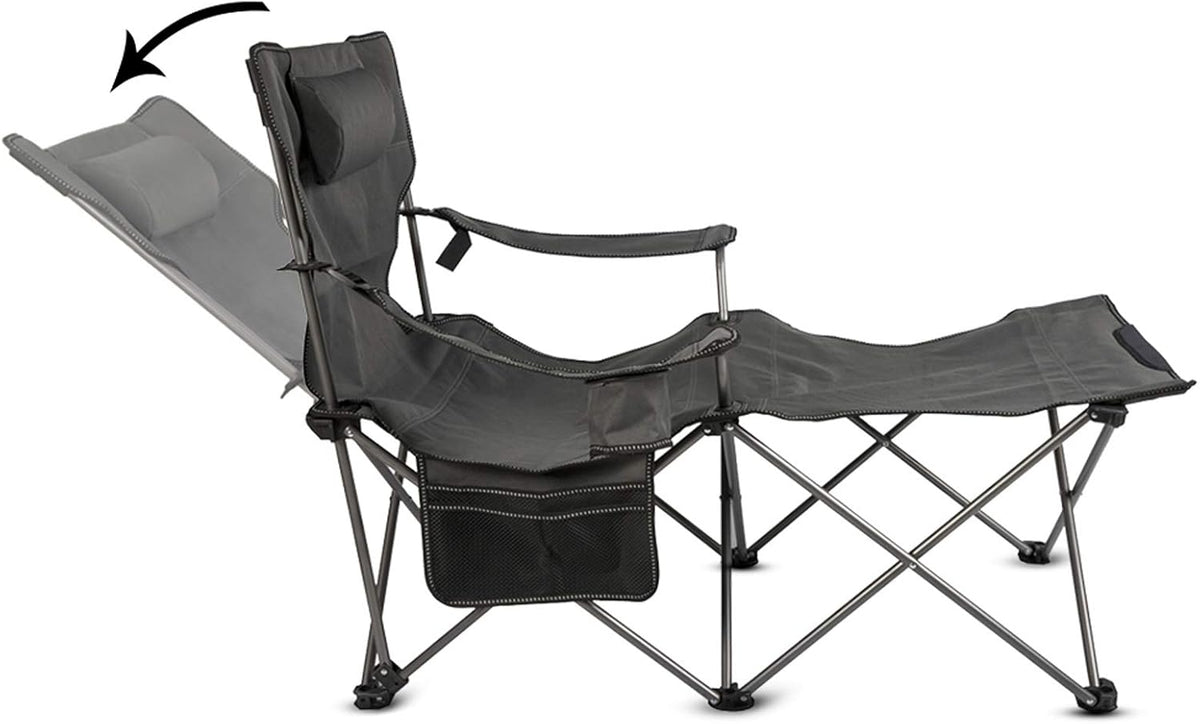 Folding Mesh Camp Chair with Carry Bag X657524