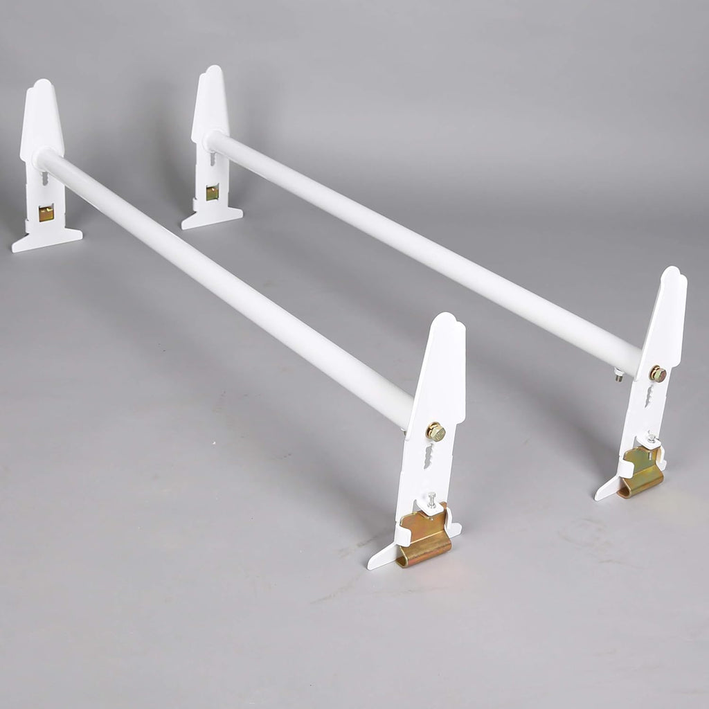 Adjustable Van Roof Ladder Rack Carrier 2 Cross Bars 47''-77'' 500lbs Pack of 2 L314998