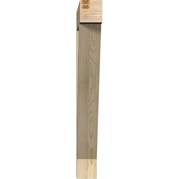 Traditional Block Rough Sawn Douglas Fir Bracket W832509
