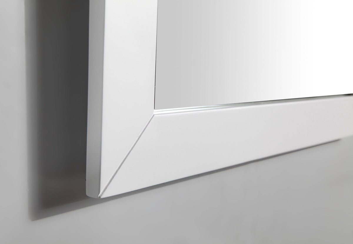 White Single Sink Bathroom Vanity Set with Carrara Marble Vanity Top T50627