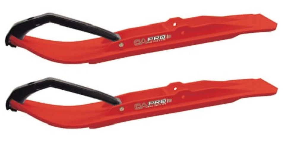 Red XT Snowmobile Skis Complete Kit Z467