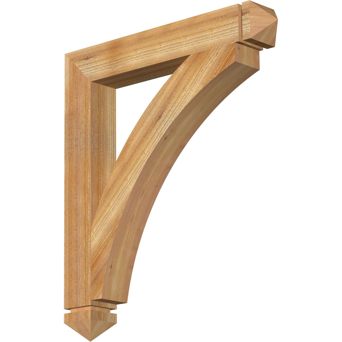 4x22W x 28x22D x 32x22H Rough Sawn Western Red Cedar Bracket H296336