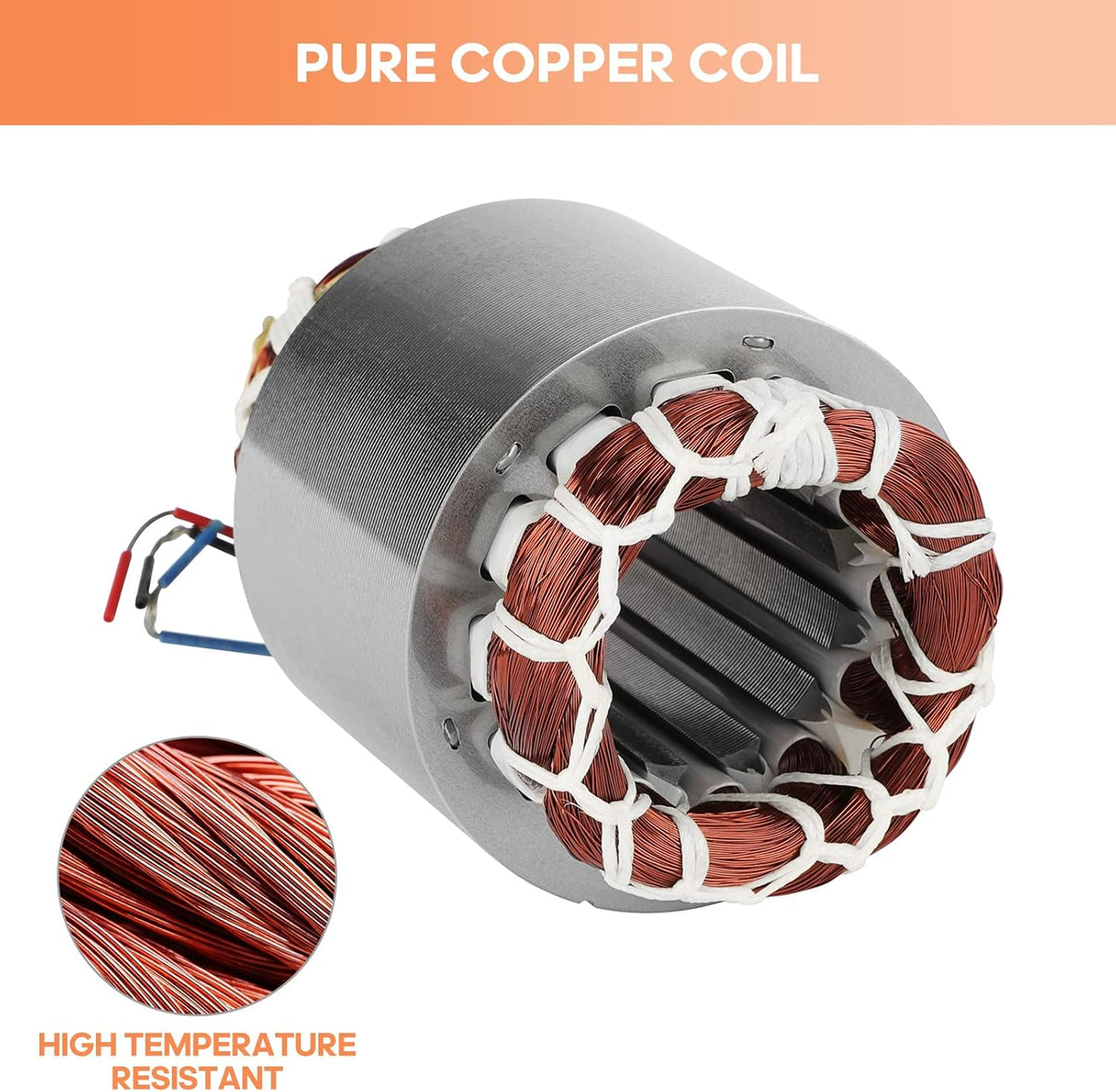 90W Concrete Vibrator Vibration Motor Single Phase AC 110V 3600RPM Aluminum Alloy Case Pack of 2 Q694007