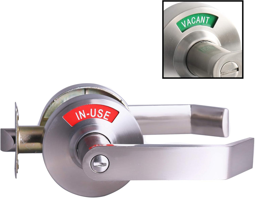 Bathroom Privacy Lever Lock with Large Indicator N1921