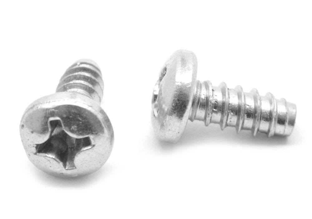 #12-14 x 1/2 Phillips Pan Head Type B Stainless Steel 18-8 Sheet Metal Screw E909