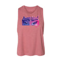 Juniors Cropped Racerback Tank Top U8215