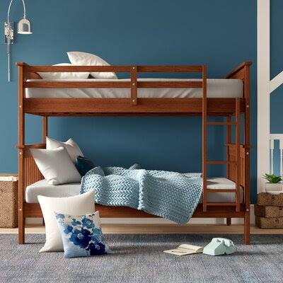 Full Over Full Bunk Bed Light Espresso I471459