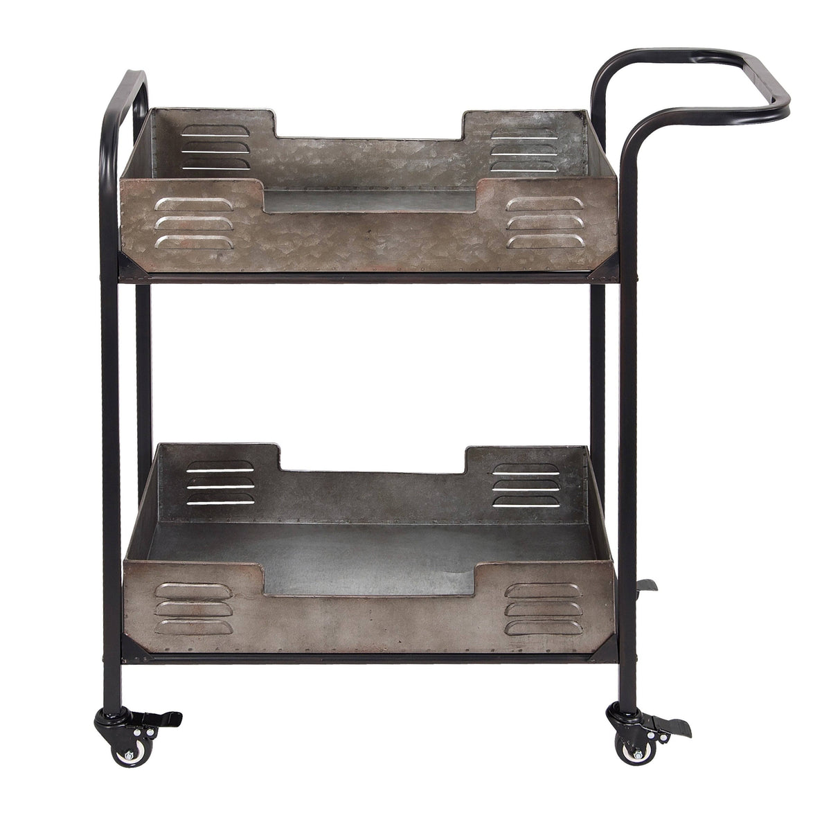 Rustic Metal Bar Cart F444665