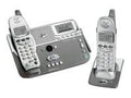 Cordless phone with answering system, caller ID, 2.4 GHz, gray, silver F413425