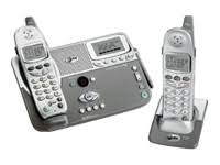 Cordless phone with answering system, caller ID, 2.4 GHz, gray, silver F413425