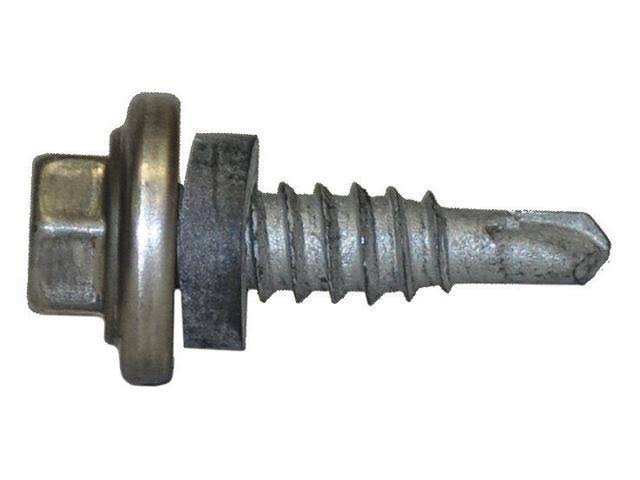 7/8x22 Steel Self Drilling Screw with Hex Washer Head and Climaseal Finish E950882