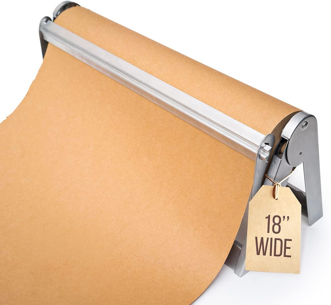 18" Wrapping Paper Roll Cutter Dispenser with Serrated Blade, Pack of 2 N723