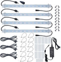 4 pcs 16 Inches LED Grow Light Strips with Extension Cables Y880112