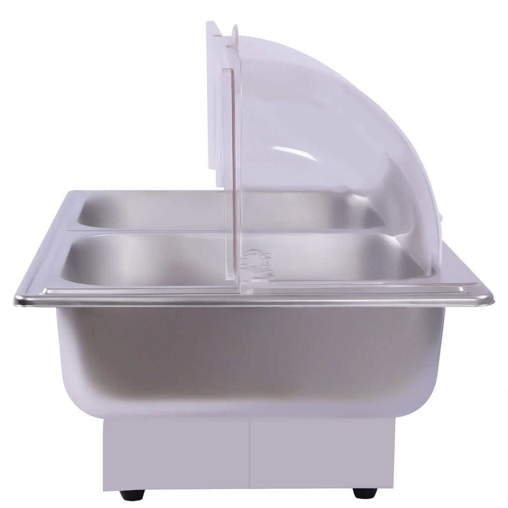 110V Stainless Steel Chafing Dish Buffet Set 2 Food Pot F344
