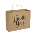 Large Kraft Paper Shopping Bags, Case of 100 Q572