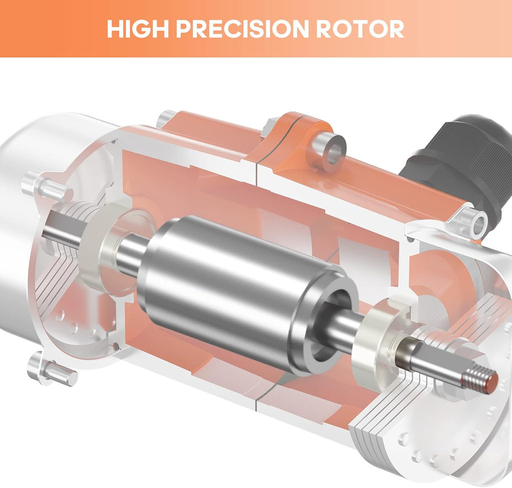 90W Concrete Vibrator Vibration Motor Single Phase AC 110V 3600RPM Aluminum Alloy Case Pack of 2 Q694007