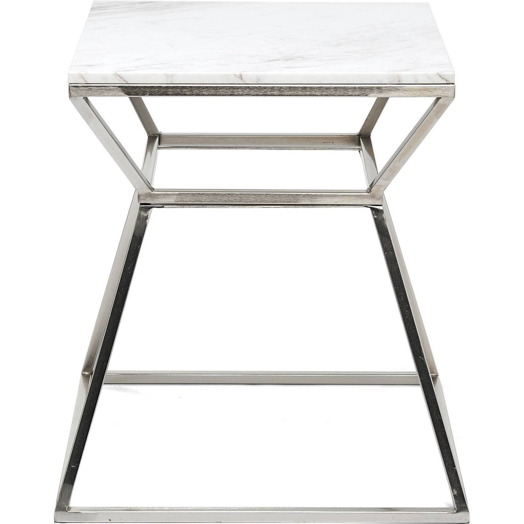 Silver Marble Side Table U3262