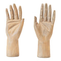 Hand-Carved Mango Wood Hands, Painted Finish, Set of 2 S380