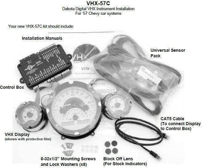 Analog Gauges System Black Alloy Blue S436825