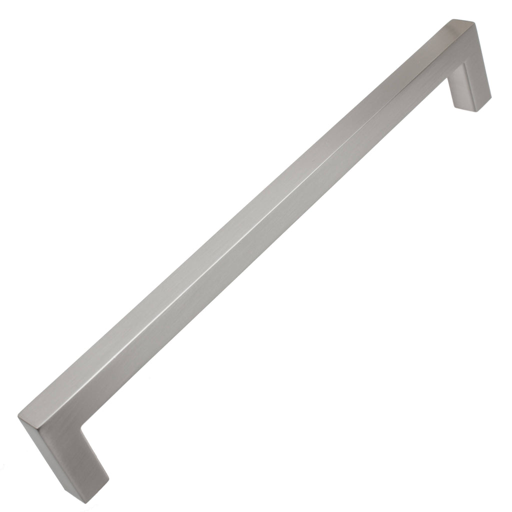 7.56-inch Solid Square Cabinet Bar Pull Handle Satin Nickel C886078